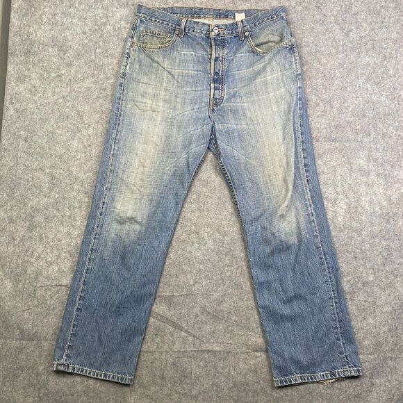 Levi's 541  100% Cotton Blue Denim Jeans 36x30 USA Made 2000 VTG Baggy - Picture 1 of 12